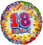 18th Birthday balloon! Mylar balloon at Carolyn's Gift Creations