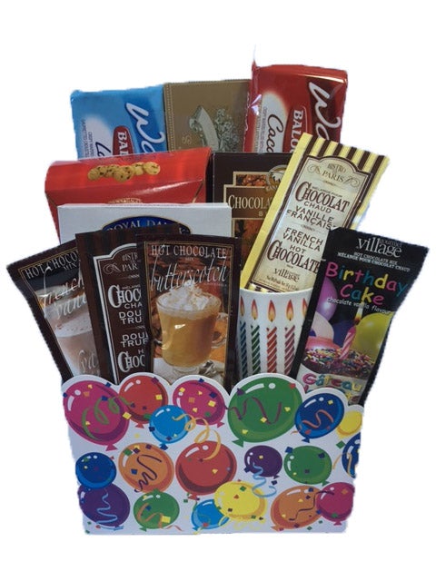 Hot Chocolate & Cookies Basket at Carolyns Gift Creations