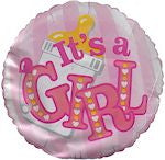 It's a Girl! Mylar balloon at Carolyn's Gift Creations