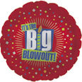 It's The Big Blowout! Mylar balloon at Carolyn's Gift Creations