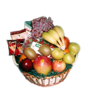 Bounty of Fresh Fruits and More! Basket at Carolyns Gift Creations