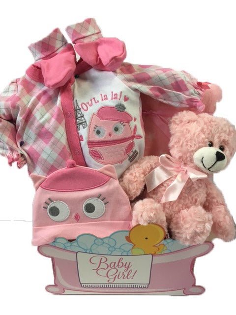 Owl La La Basket at Carolyns Gift Creations